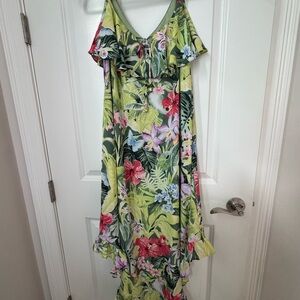 Tommy Bahama Floral Green Dress